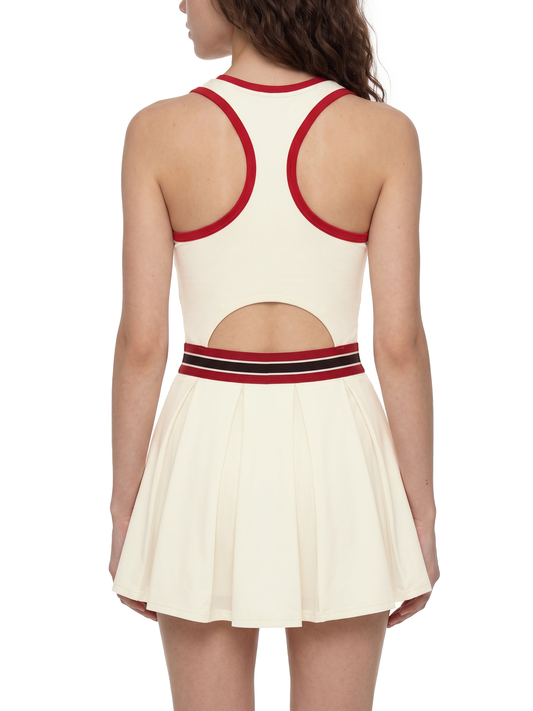 THE RAY Women's Color Block A-Line Sleeveless Dress