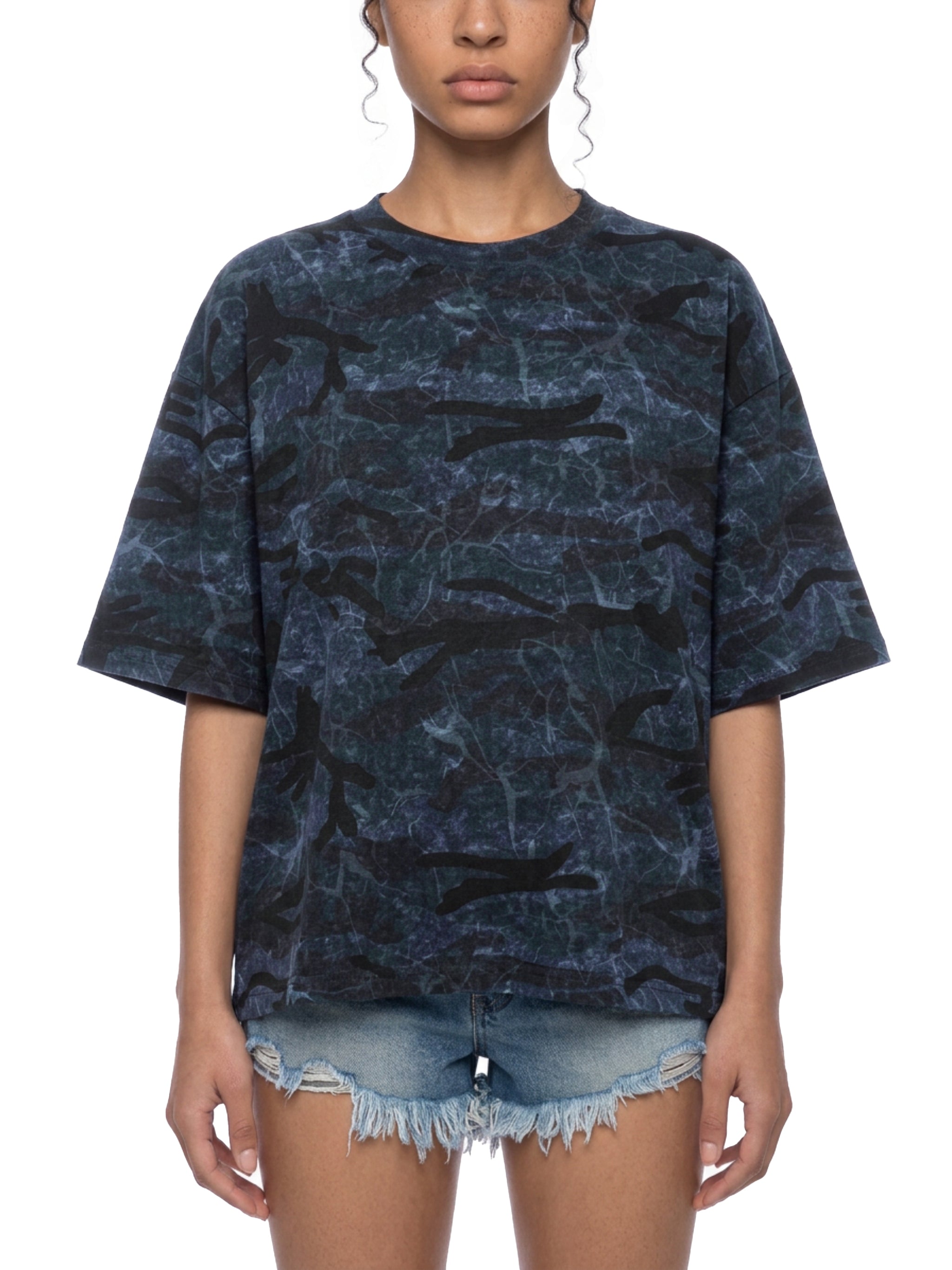 THE BLAST Unisex Boxy Camo Print T-Shirt