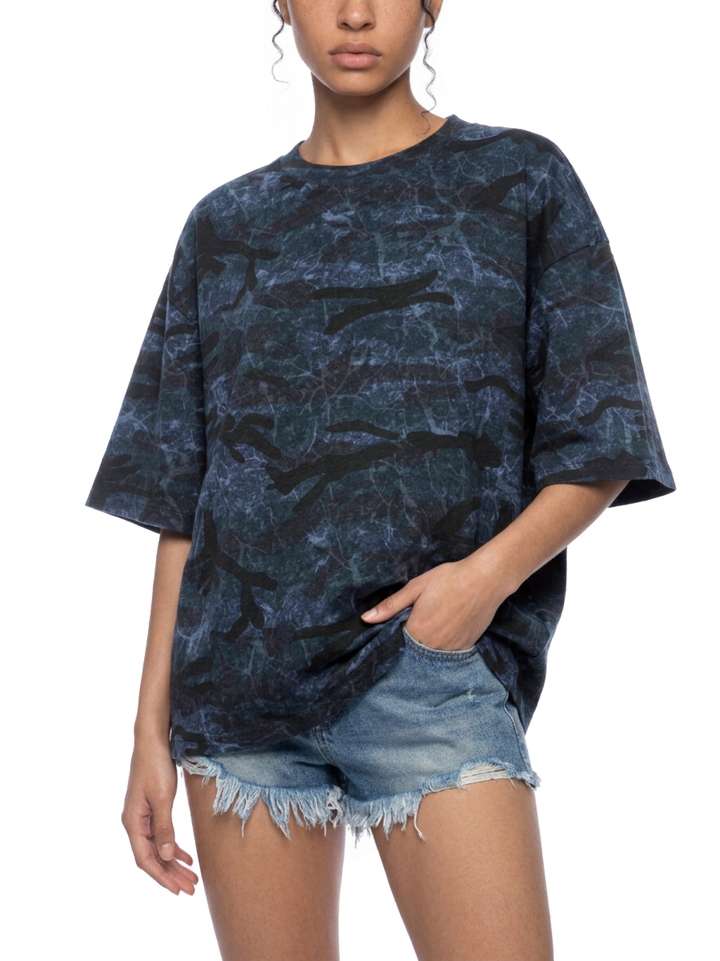 THE BLAST Unisex Boxy Camo Print T-Shirt
