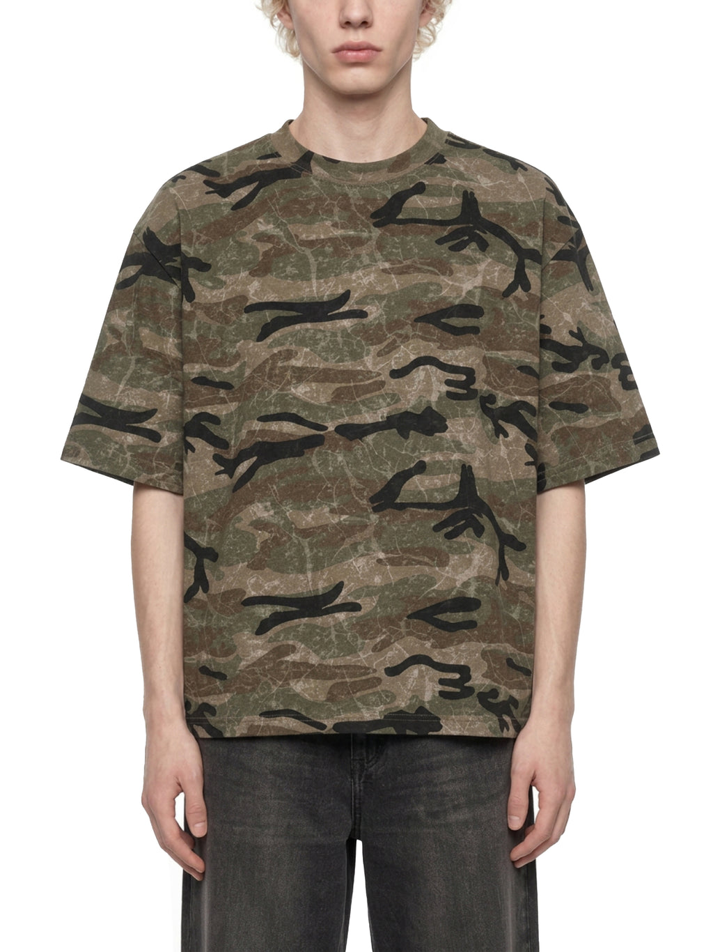 THE BLAST Unisex Boxy Camo Print T-Shirt