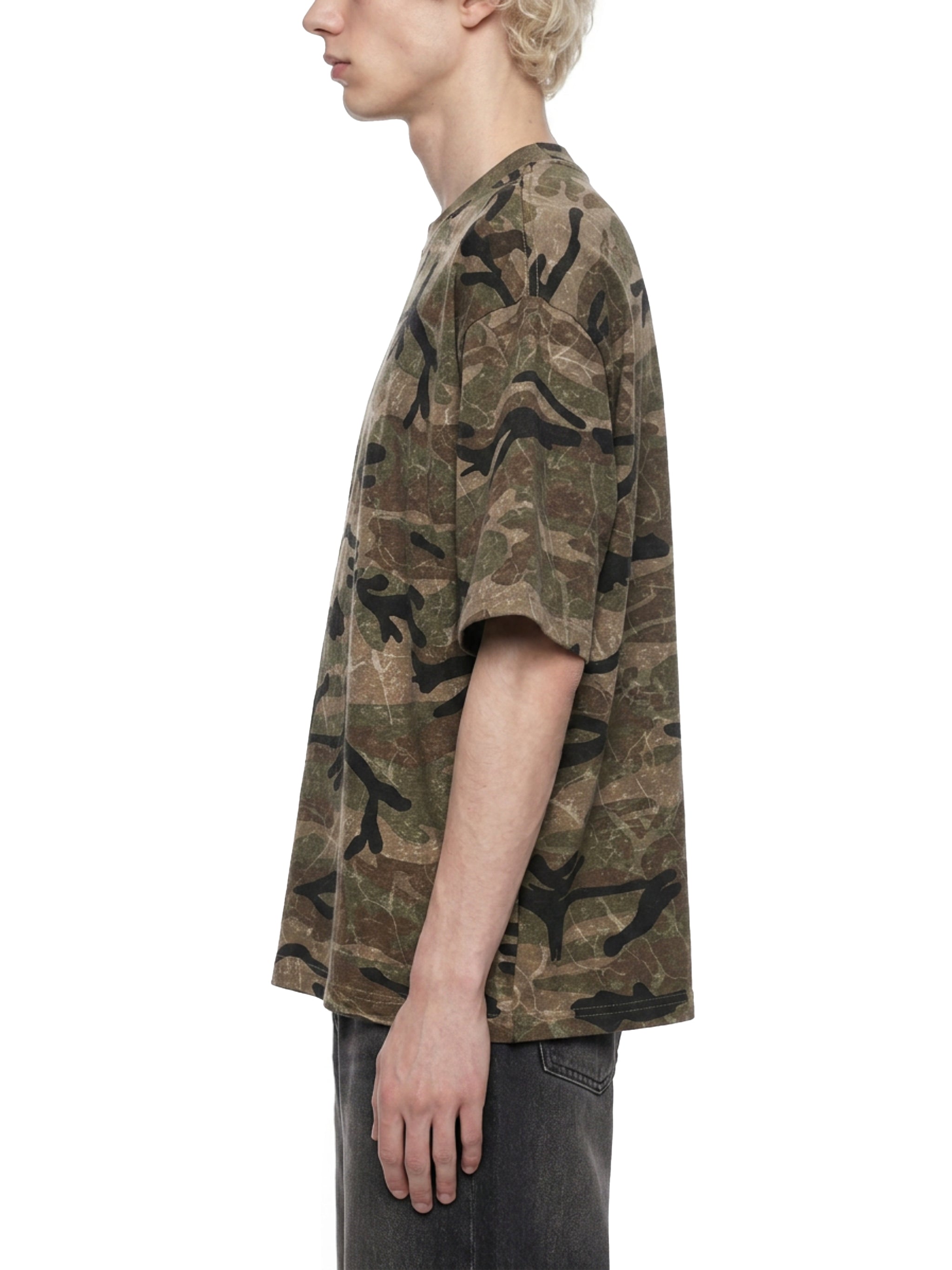 THE BLAST Unisex Boxy Camo Print T-Shirt