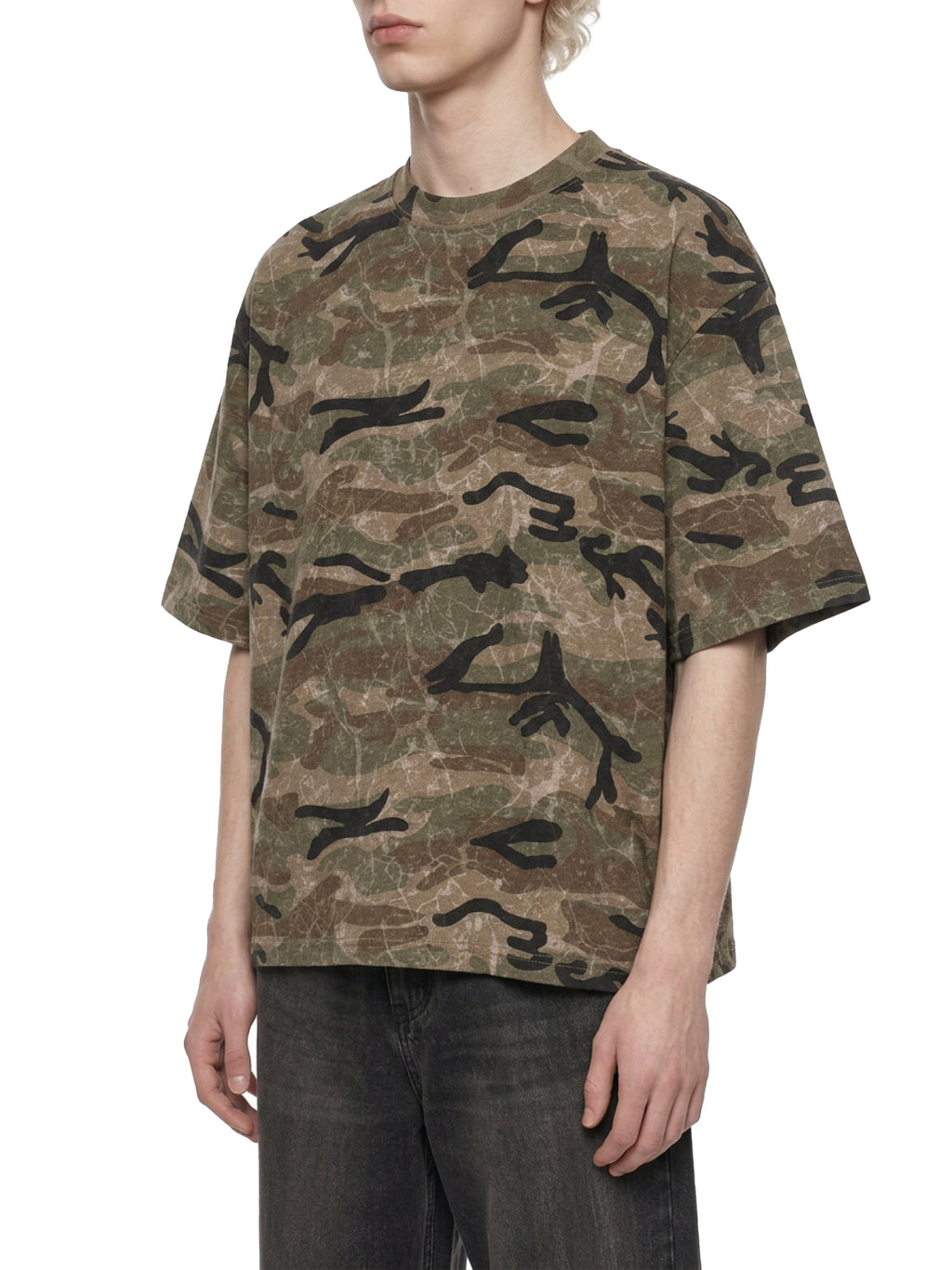 THE BLAST Unisex Boxy Camo Print T-Shirt