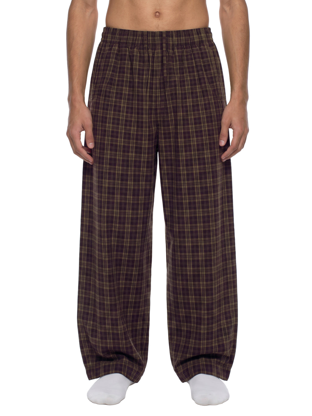THE HEAT Unisex Plaid Wide Track Leg Pants