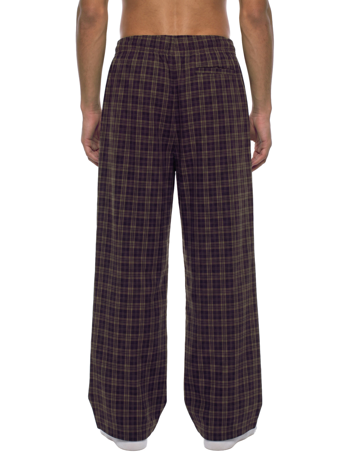 THE HEAT Unisex Plaid Wide Track Leg Pants