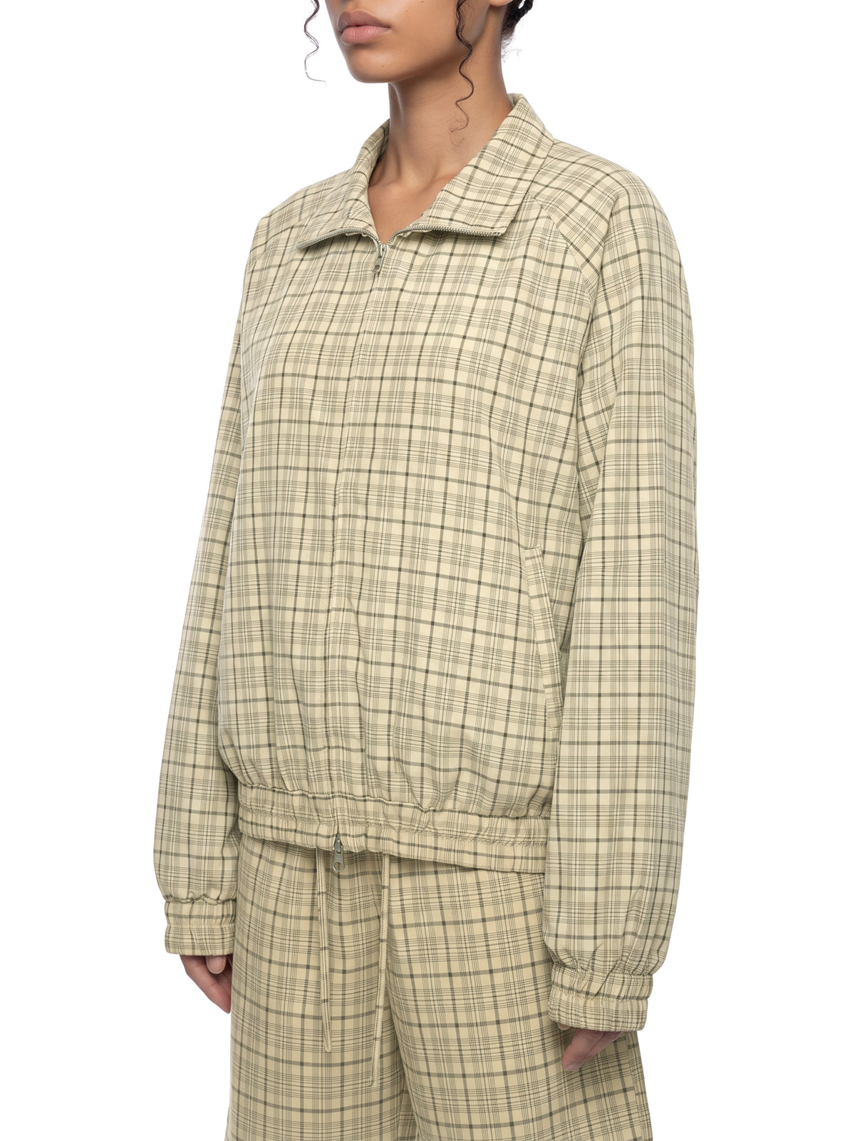 THE HEAT Unisex Plaid Full-Zip Track Jacket