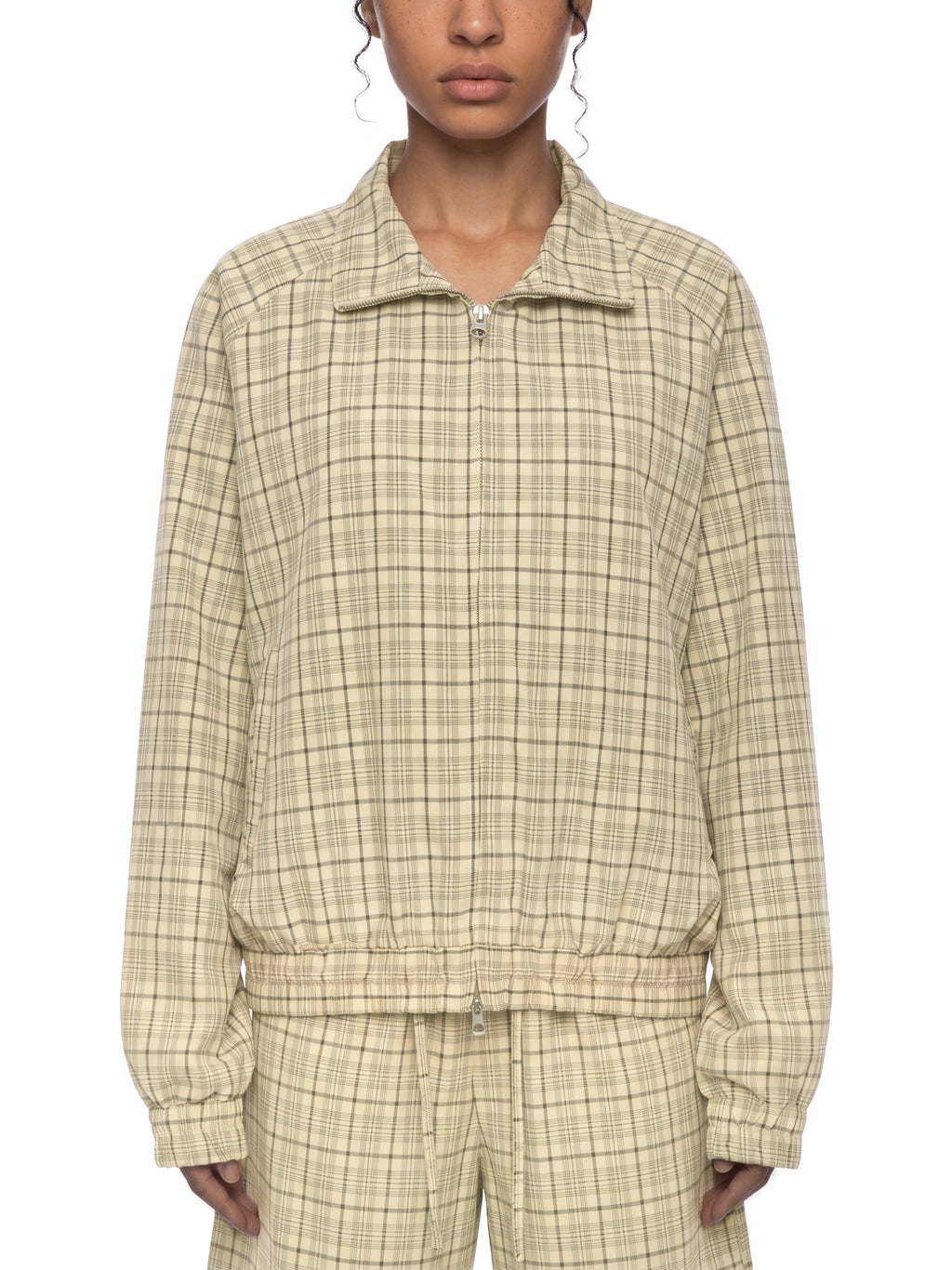 THE HEAT Unisex Plaid Full-Zip Track Jacket