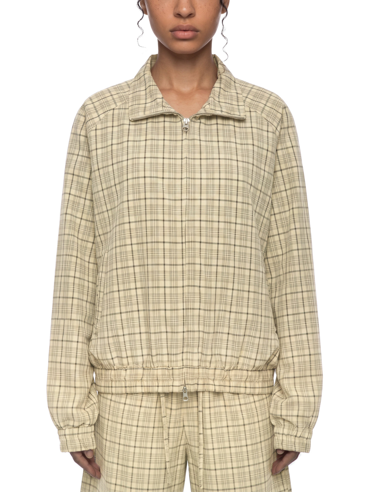 THE HEAT Unisex Plaid Full-Zip Track Jacket