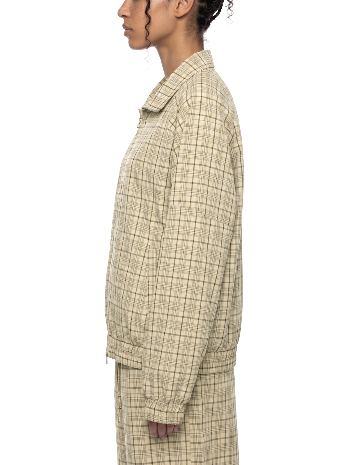 THE HEAT Unisex Plaid Full-Zip Track Jacket