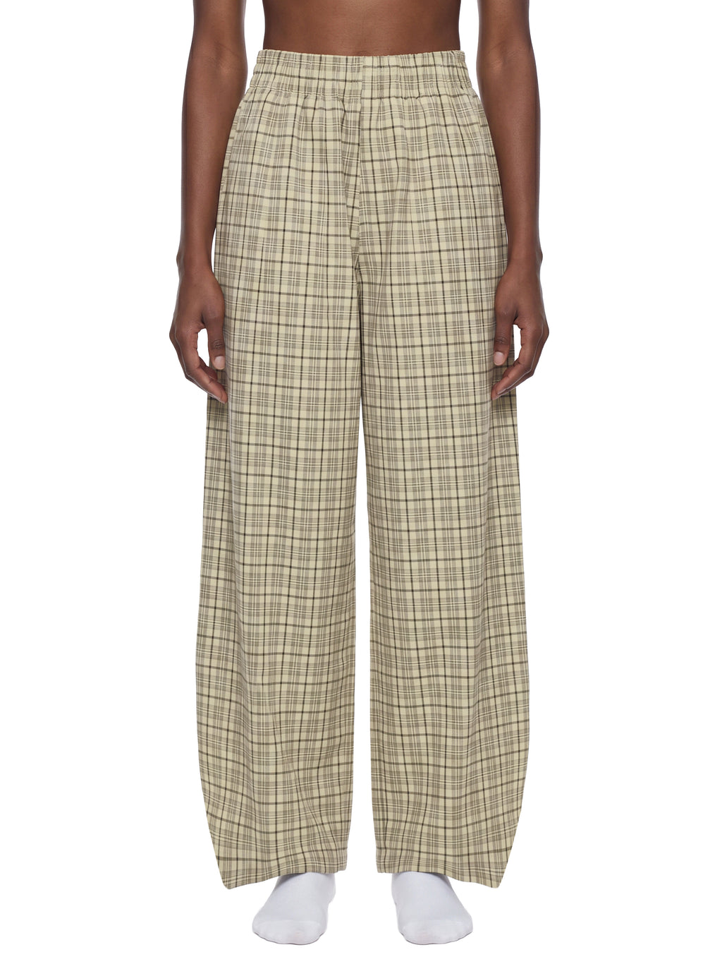 THE HEAT Unisex Plaid Wide Track Leg Pants