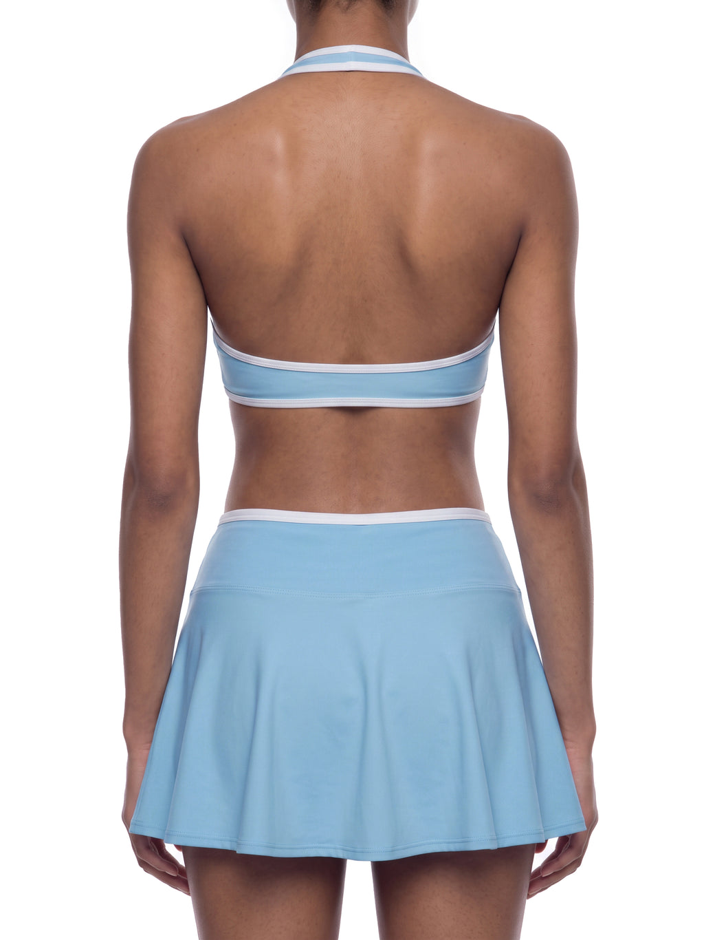 THE HEAT Women's Halter Color Block Sports Bra