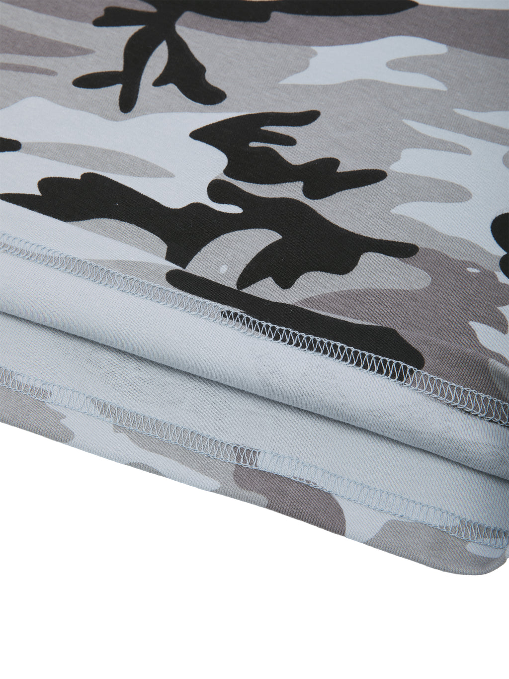THE BLAST Women's Camo Off-Shoulder Crop T-Shirt