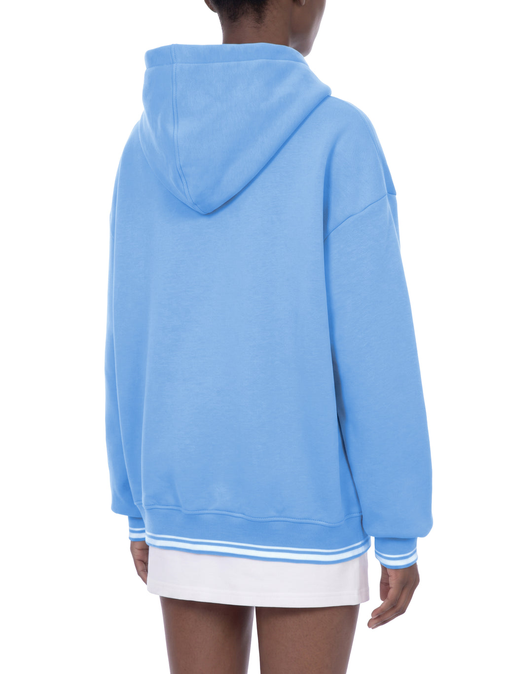 THE  CINDER Unisex Oversized Color Block Fleece Sun-Hoodie