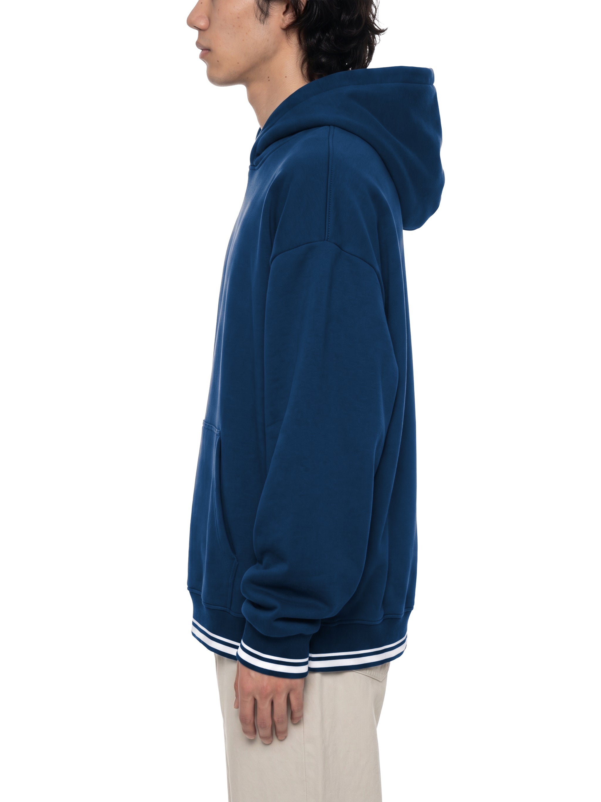 THE  CINDER Unisex Oversized Color Block Fleece Sun-Hoodie